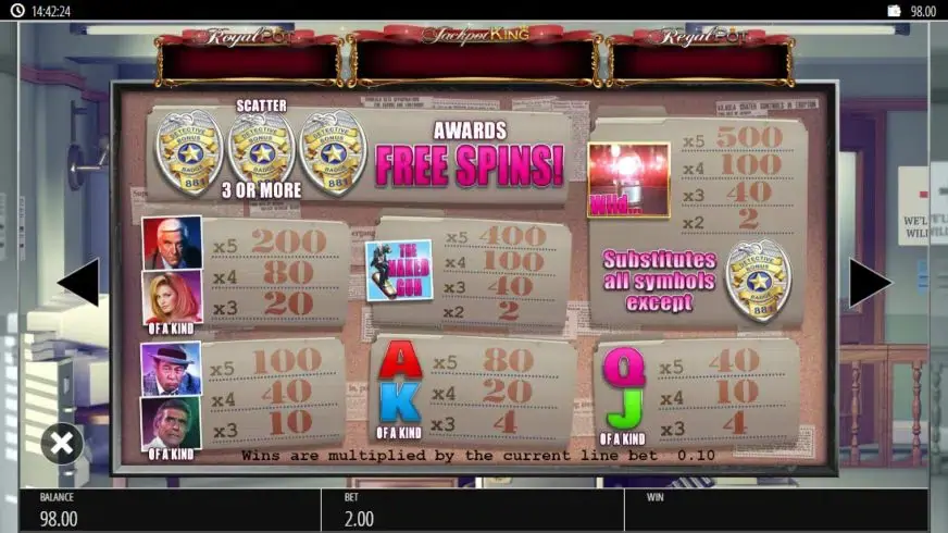 The Naked Gun slot screenshot 2