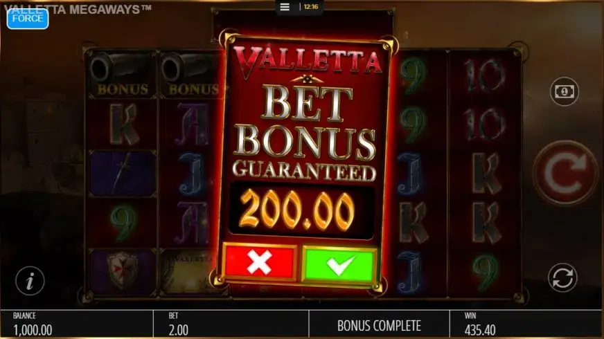 Valletta slot screenshot 