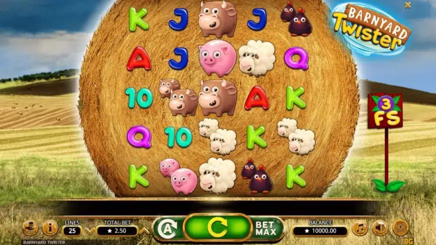 Barnyard Twister slot screenshot 1