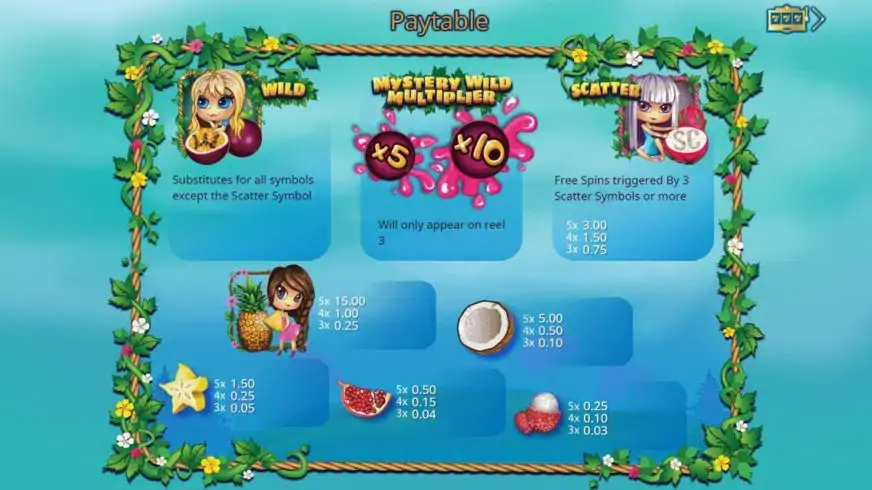 Exotic Fruit slot screenshot 2