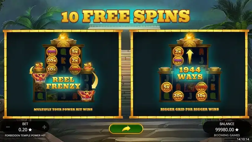 Forbidden Temple Power Hit slot screenshot 3