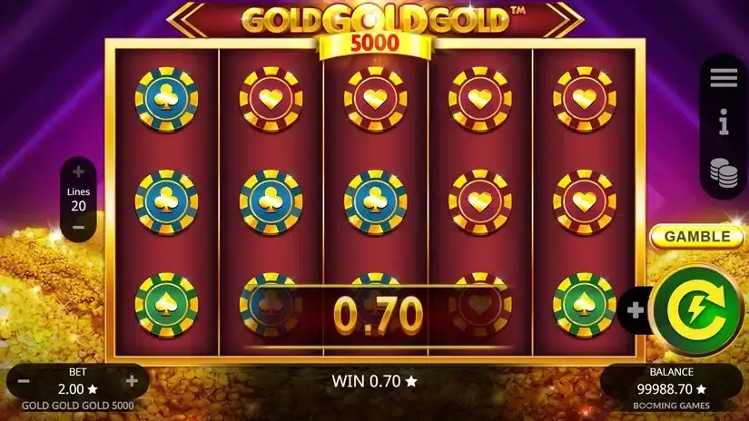 Gold Gold Gold 5000 slot screenshot 2
