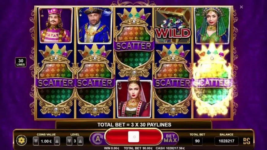Golden Royals slot screenshot 1
