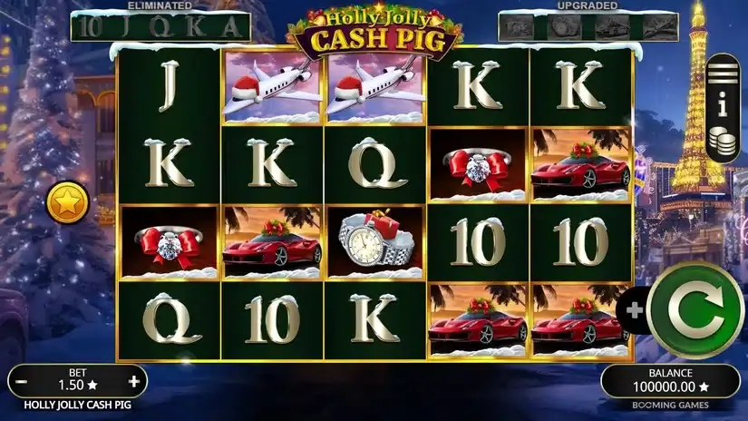 Holly Jolly Cash Pig slot screenshot 1