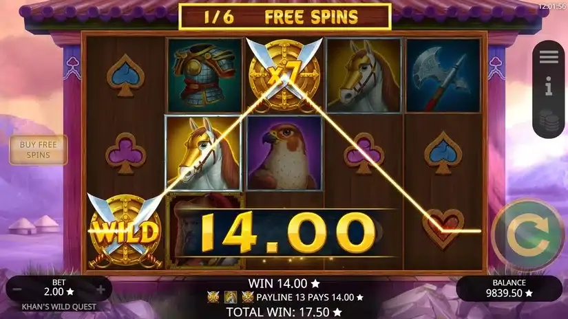 Khan’s Wild Quest slot screenshot 6