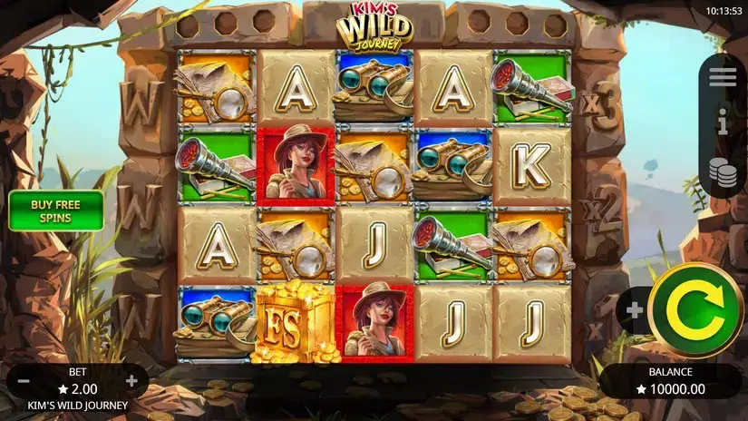 Kim’s Wild Journey slot screenshot 1