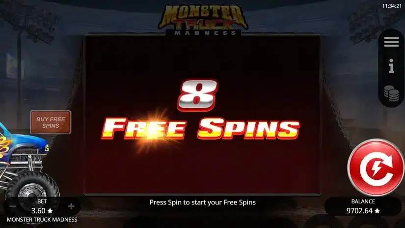 Monster Truck Madness slot screenshot 4
