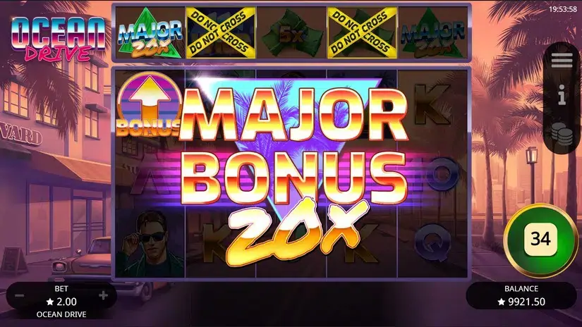 Ocean Drive slot screenshot 4