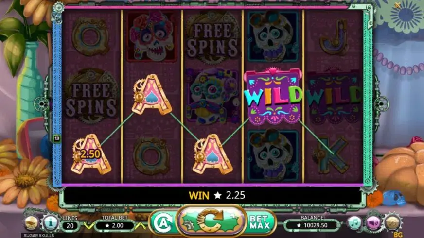 Sugar Skulls slot screenshot 3