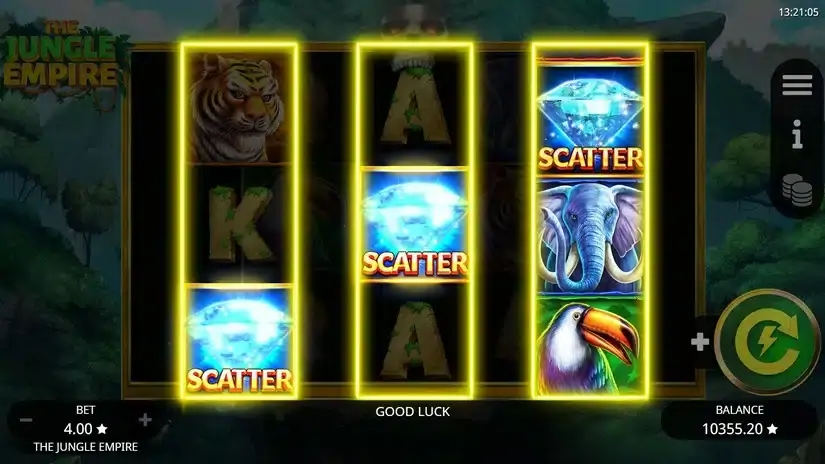 The Jungle Empire slot screenshot 3