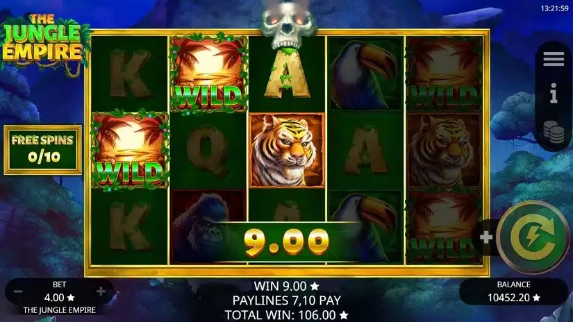 The Jungle Empire slot screenshot 6