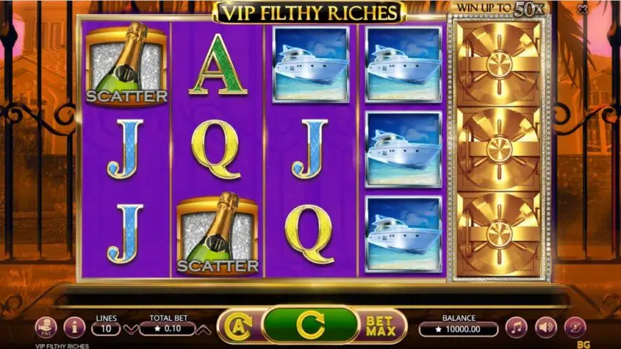 VIP Filthy Riches slot screenshot 1