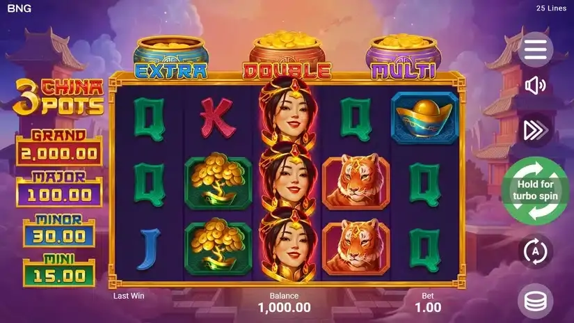 3 China Pots slot screenshot 