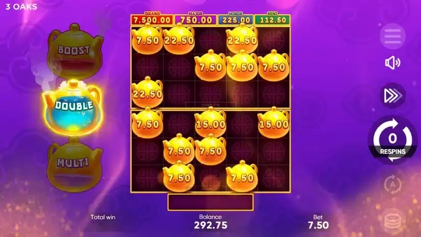 3 Hot Teapots slot screenshot 4