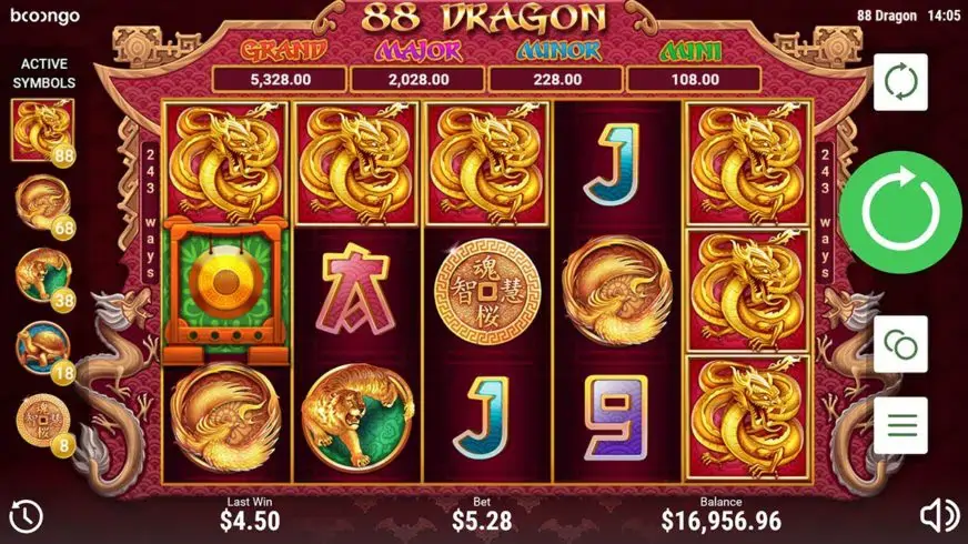 88 Dragon slot screenshot 2