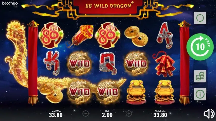 88 Wild Dragon slot screenshot 5