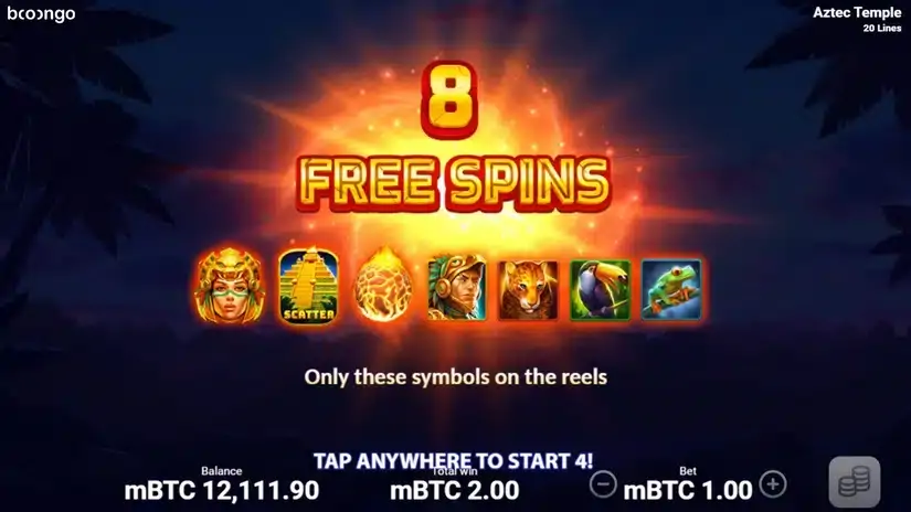 Aztec Fire: Hold and Win slot screenshot 2