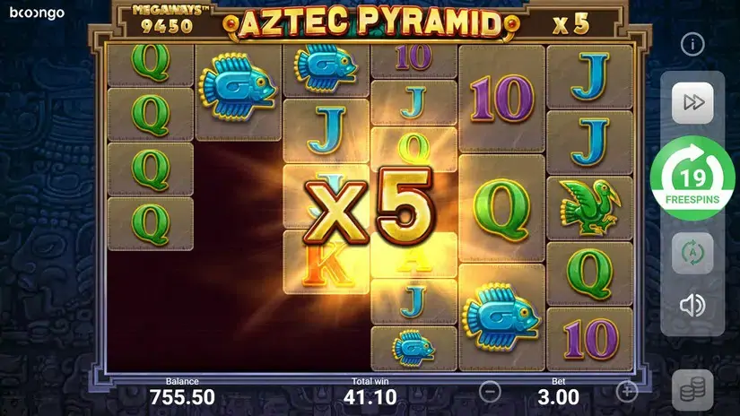 Aztec Pyramid Megaways slot screenshot 