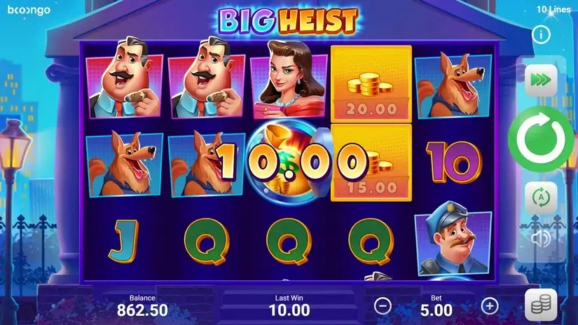 Big Heist slot screenshot 3