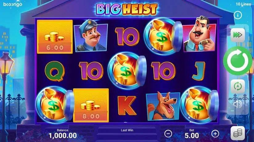Big Heist slot screenshot 