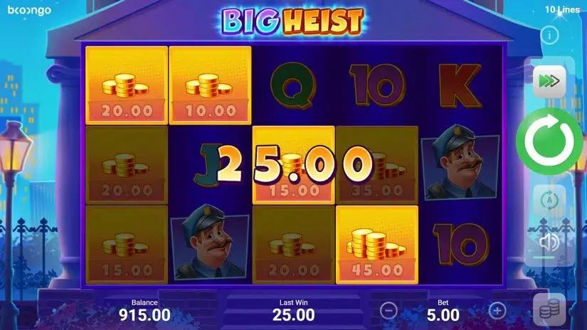 Big Heist slot screenshot 2