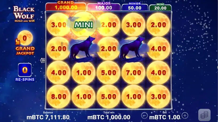 Black Wolf Hold and Win slot screenshot 4