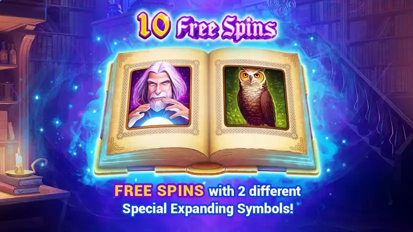 Book of Wizard Double Chance slot screenshot 2