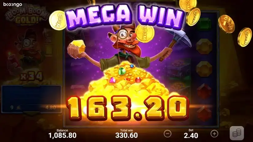 Boom! Boom! Gold! slot screenshot 6