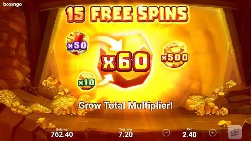 Boom! Boom! Gold! slot screenshot 3