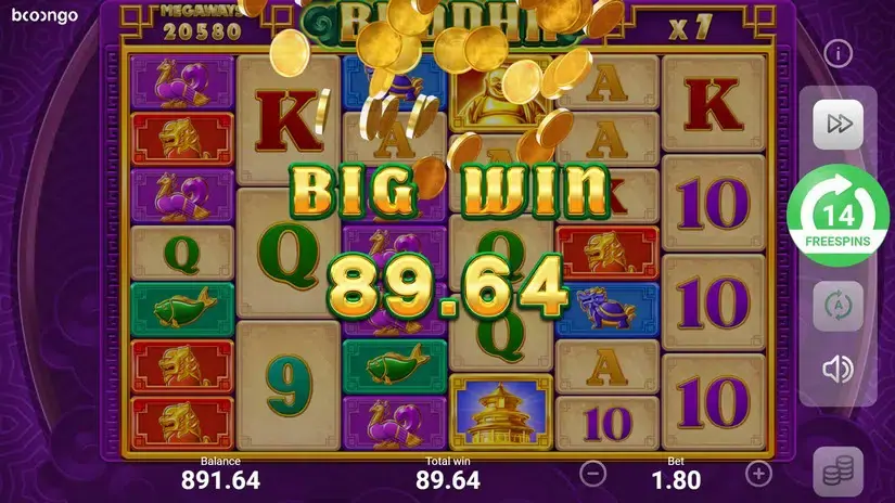 Buddha Megaways slot screenshot 8