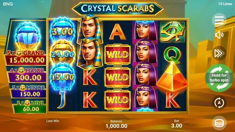 Crystal Scarabs slot screenshot 1