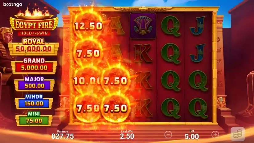 Egypt Fire slot screenshot 3