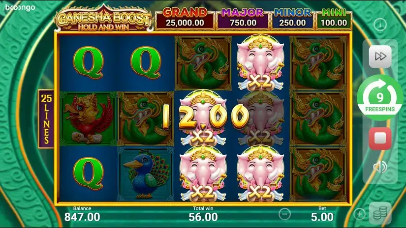 Ganesha Boost Hold and Win slot screenshot 9