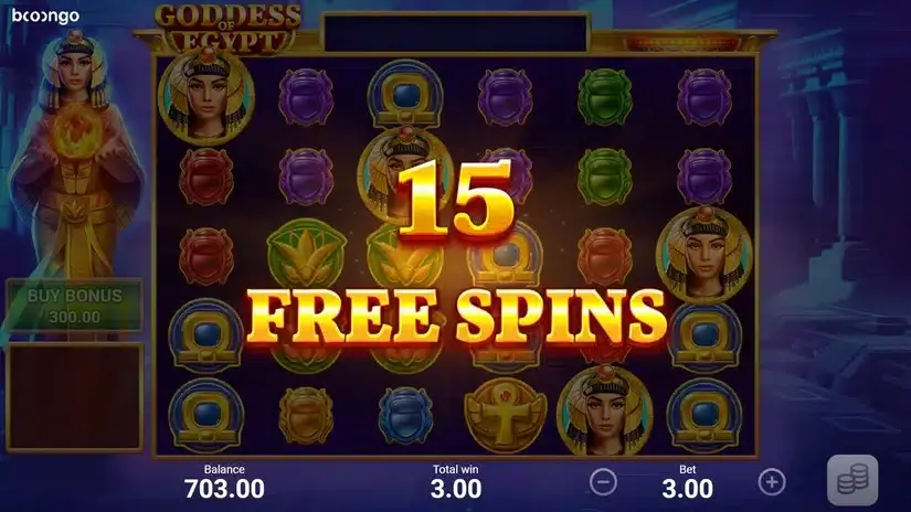 Goddess of Egypt slot screenshot 4