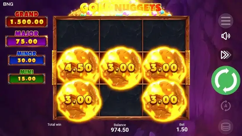 Gold Nuggets slot screenshot 3