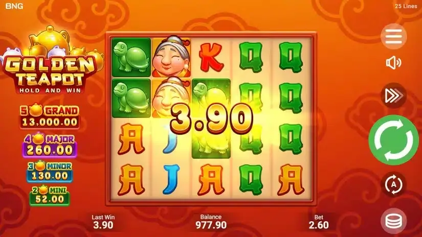 Golden Teapot slot screenshot 2