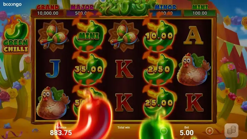 Green Chilli slot screenshot 4