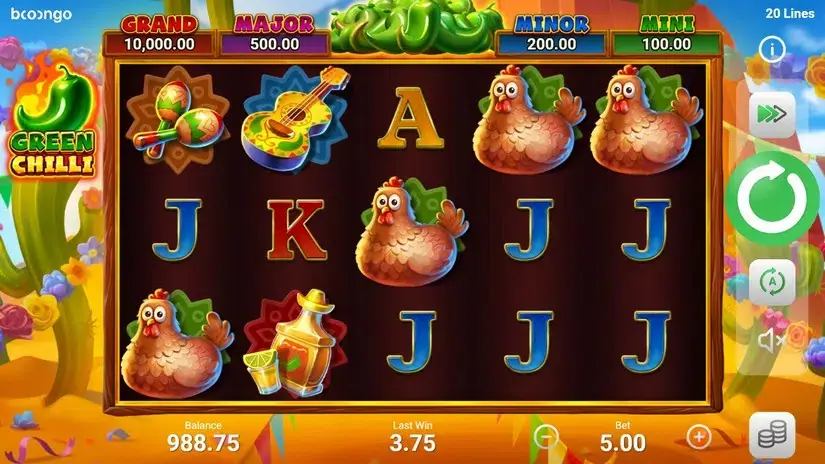 Green Chilli slot screenshot 