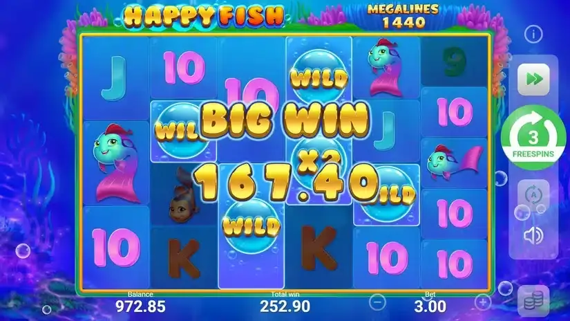 Happy Fish slot screenshot 5
