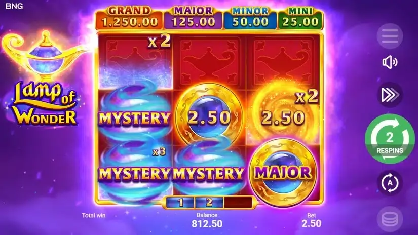 Lamp of Wonder slot screenshot 