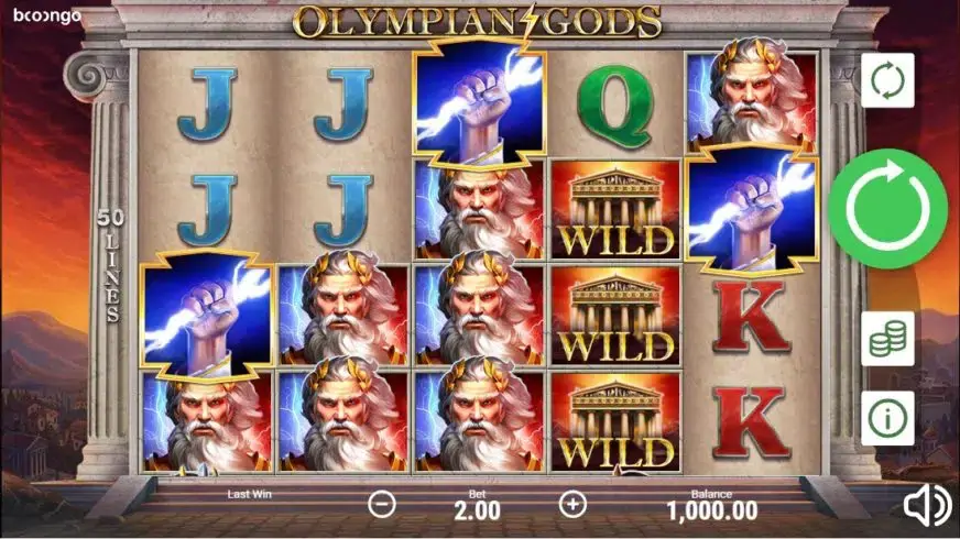 Olympian Gods slot screenshot 1