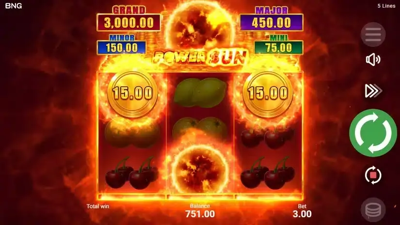 Power Sun slot screenshot 5