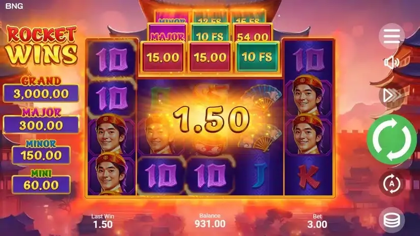 Rocket Wins slot screenshot 3