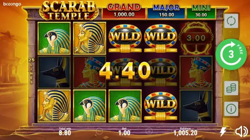 Scarab Temple slot screenshot 5