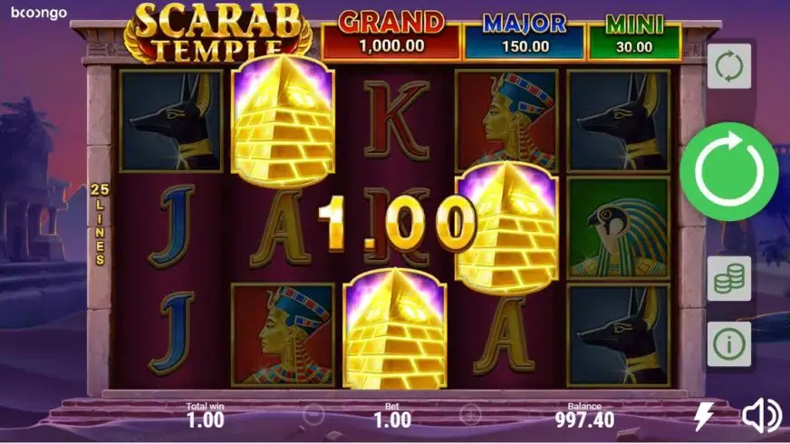 Scarab Temple slot screenshot 4