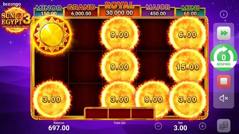 Sun of Egypt 3 slot screenshot 4