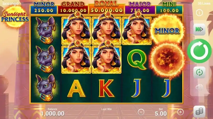 Sunlight Princess slot screenshot 1