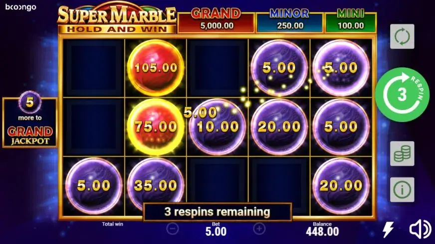 Super Marble slot screenshot 4