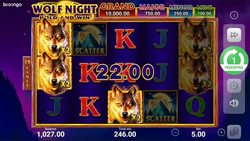 Wolf Night slot screenshot 6