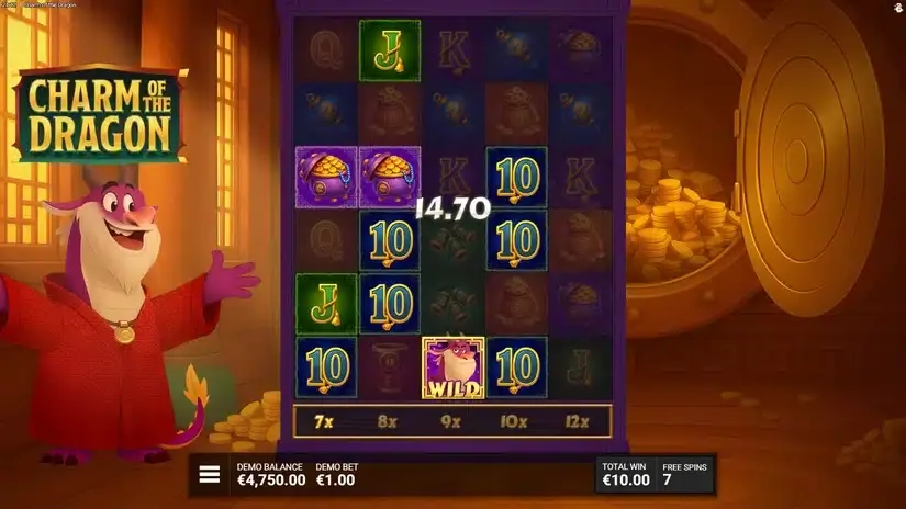 Charm of the Dragon slot screenshot